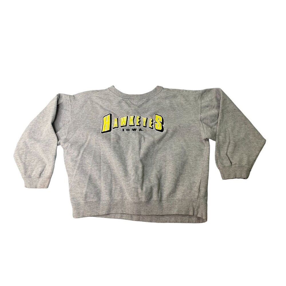 Proedge womens Size XL Long SLeeve Gray Sweatshirt Iowa Hawkeyes Pull Over